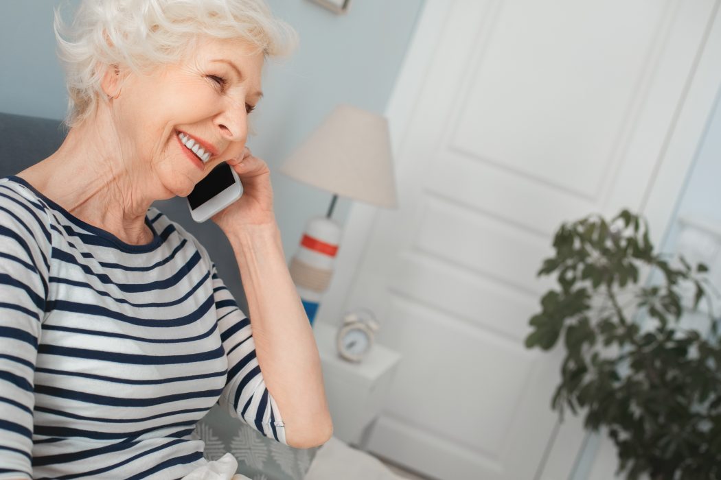 lady talking on the phone 