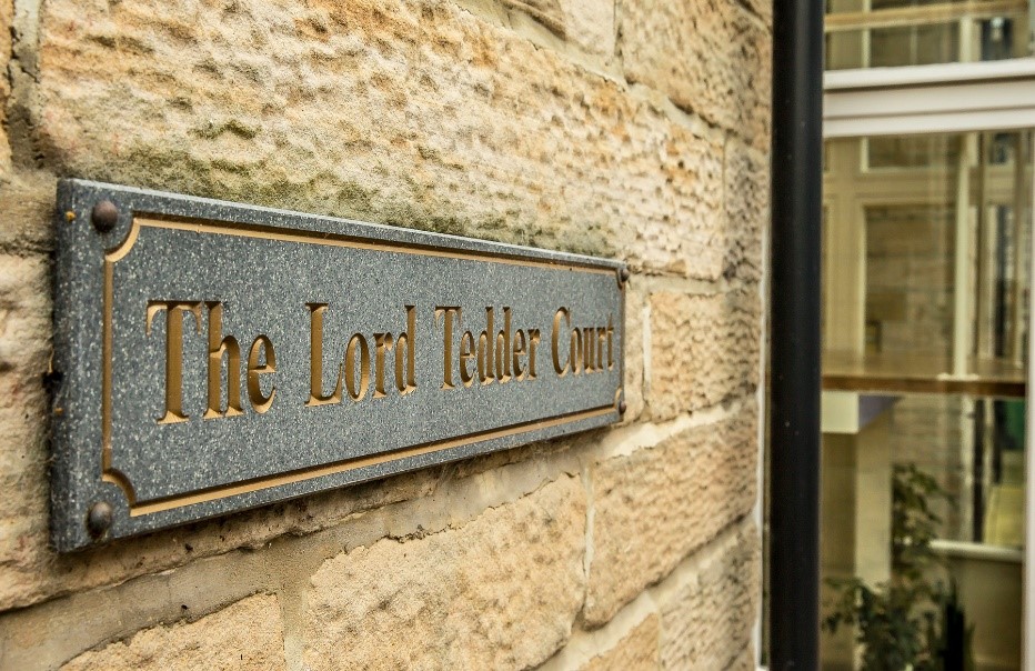 Lord Tedder Court signage